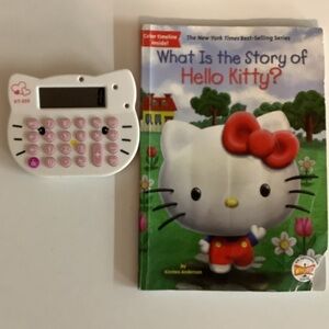 Hello Kitty Calculator and Book Set. Preloved
